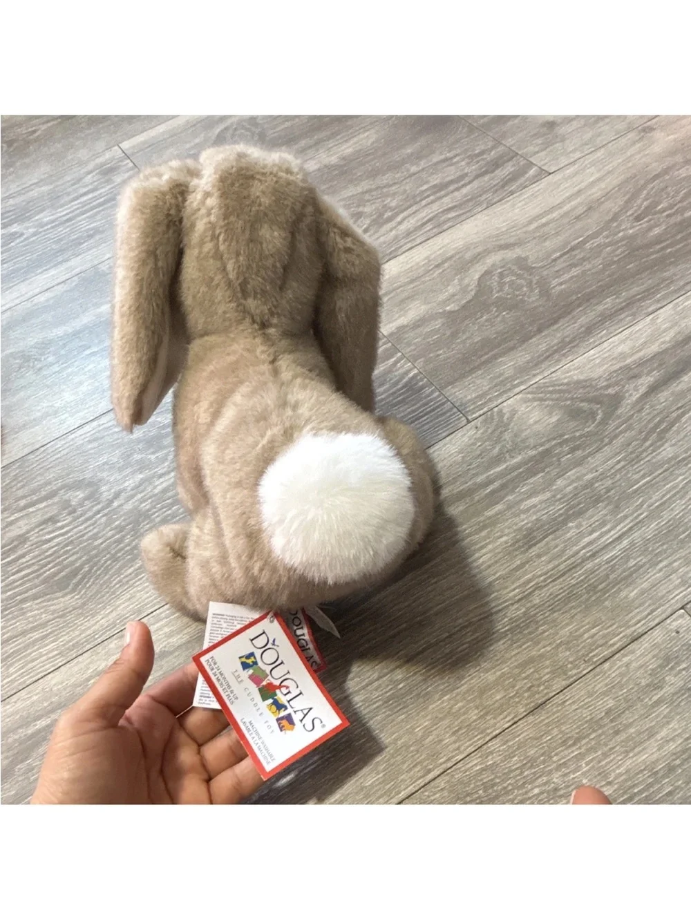 Plush Bunny Toy for Small Pets - Soft Light Brown Comfort